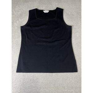 Misook Black Sleeveless Blouse EUC Size Medium‎